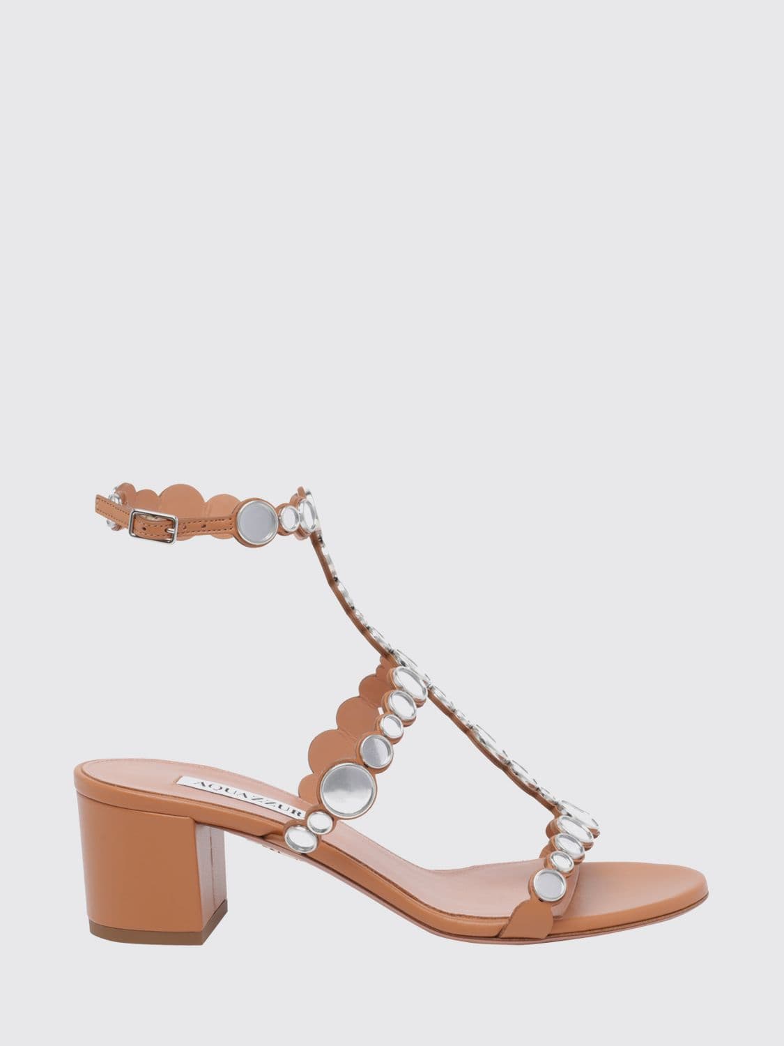 Aquazzura Heeled Sandal Woman color Brown