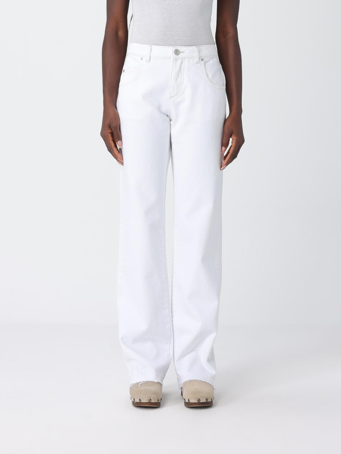 Isabel Marant Jeans Woman color White