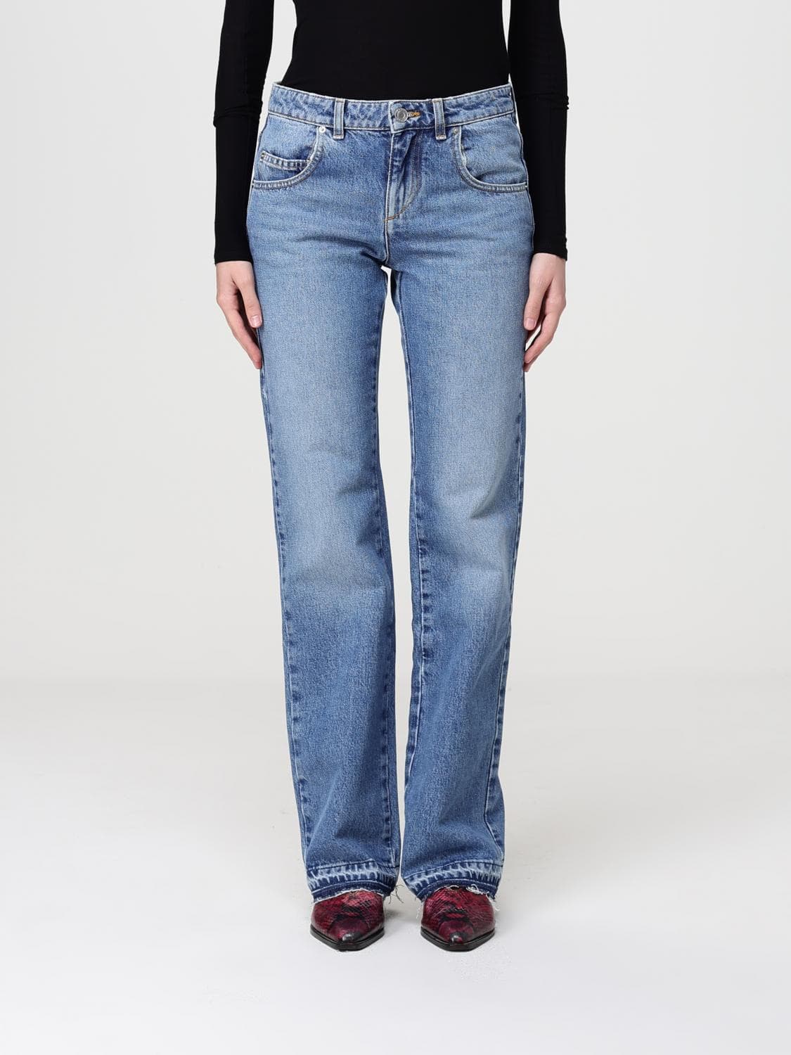 Isabel Marant Jeans Woman color Sky Blue