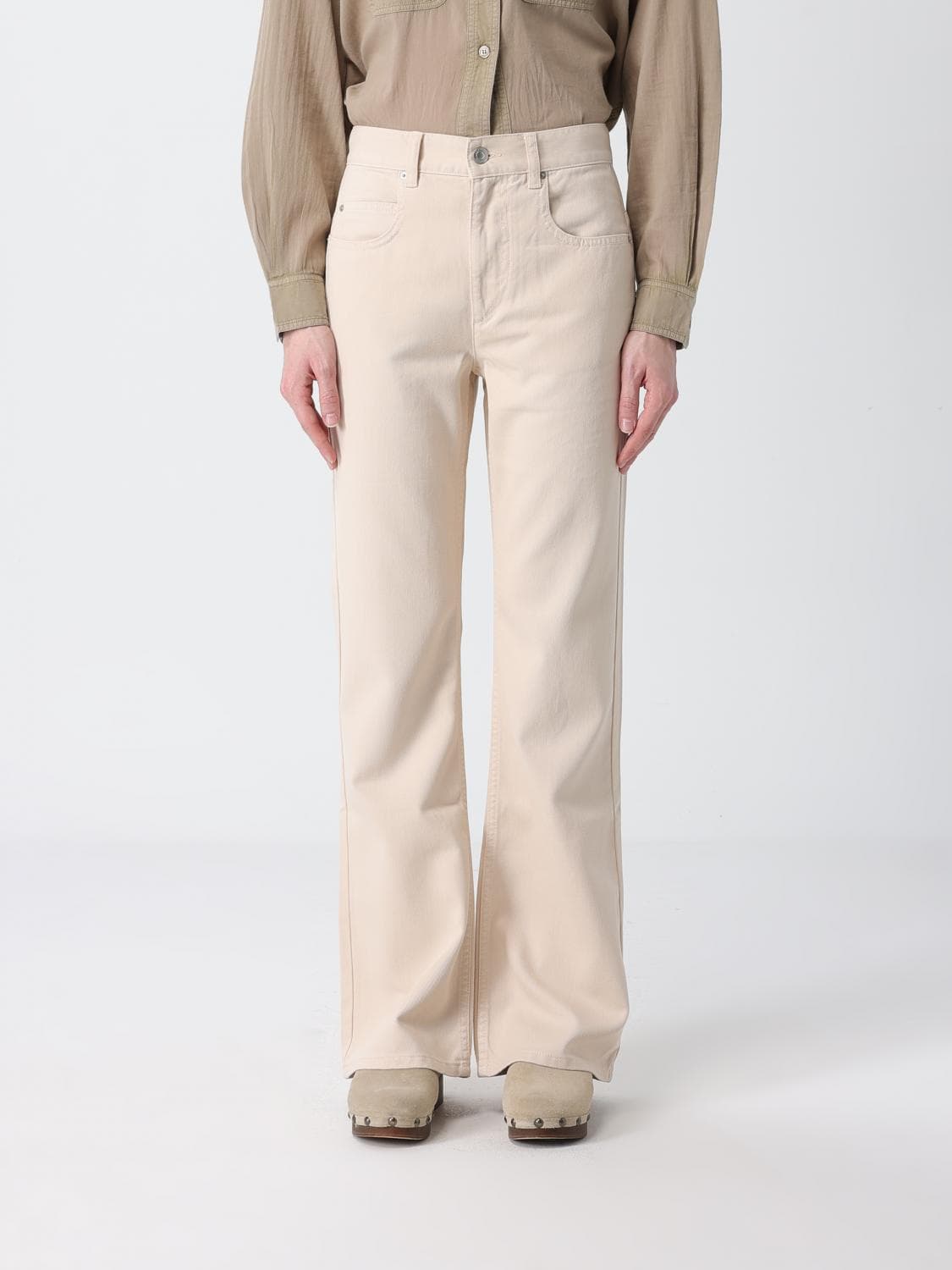 Isabel Marant Jeans Woman color Ecru