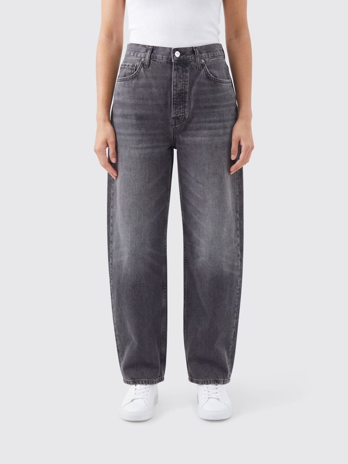Anine Bing Jeans Woman color Grey