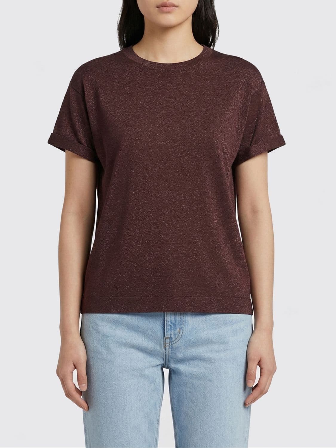 Brunello Cucinelli T-Shirt Woman color Red · XL