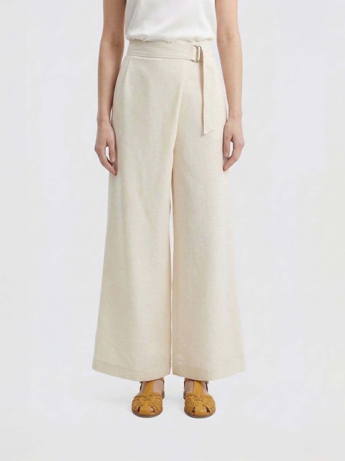 Brunello Cucinelli Pants Woman color Yellow Cream · 42