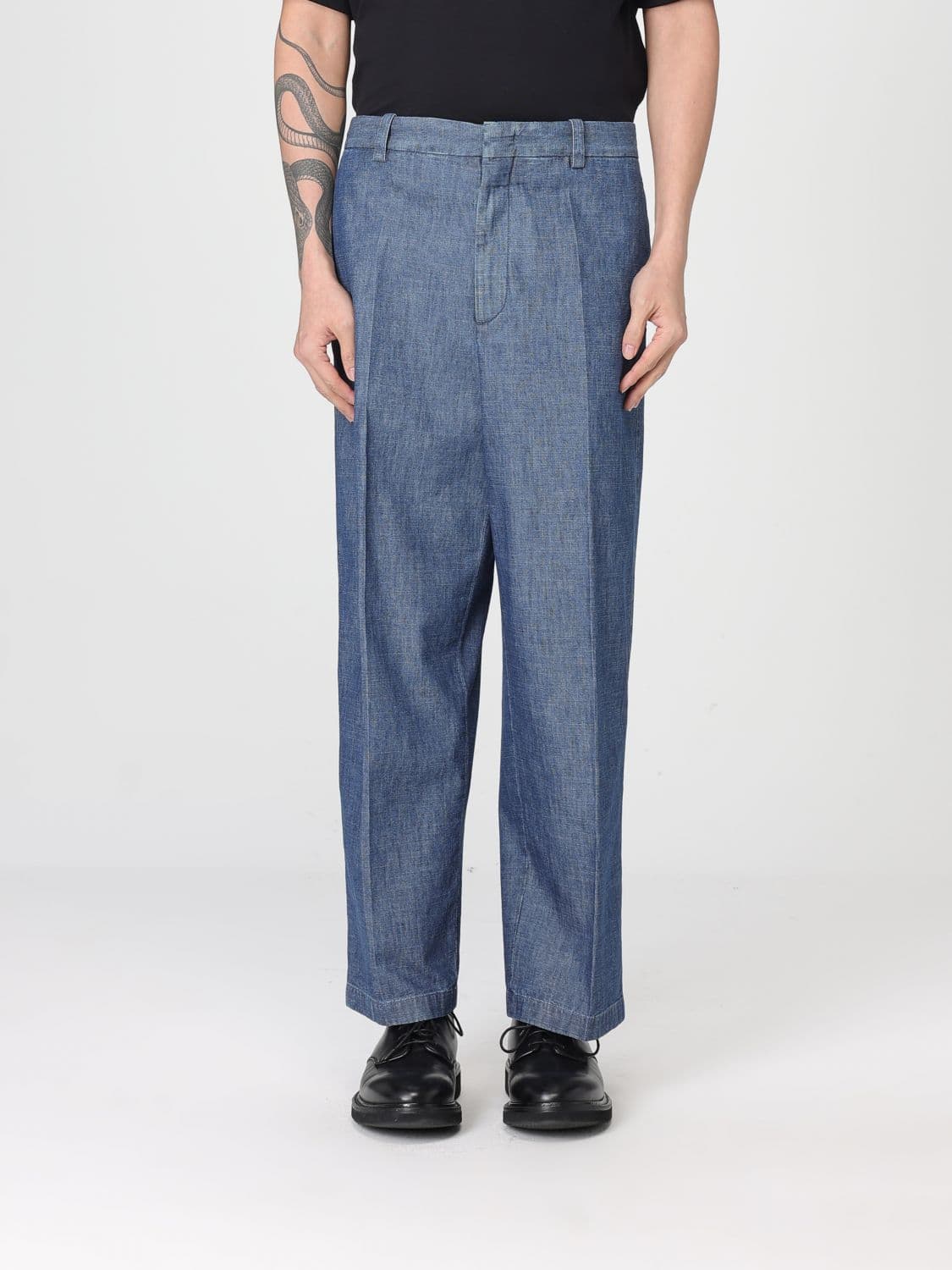 Jil Sander Jeans Men color Blue