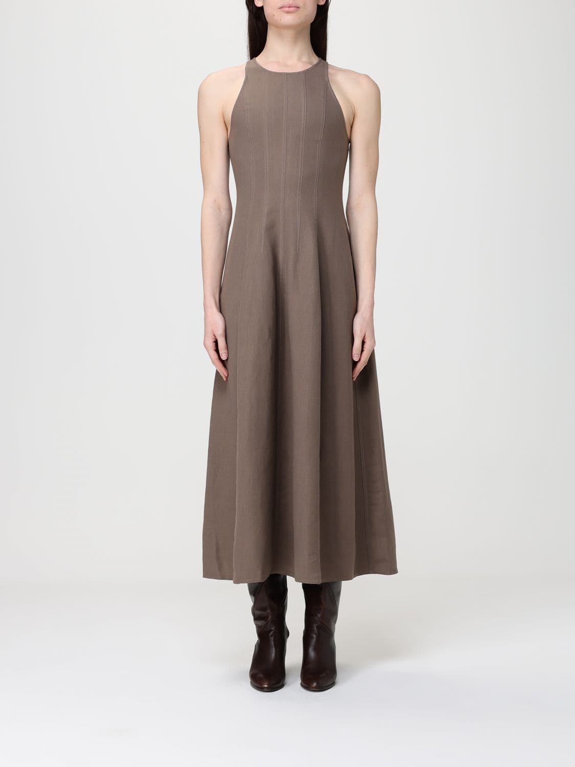 Brunello Cucinelli Dress Woman color Brown