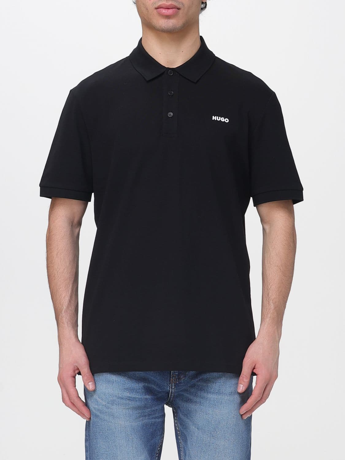 Hugo Polo Shirt Men color Black