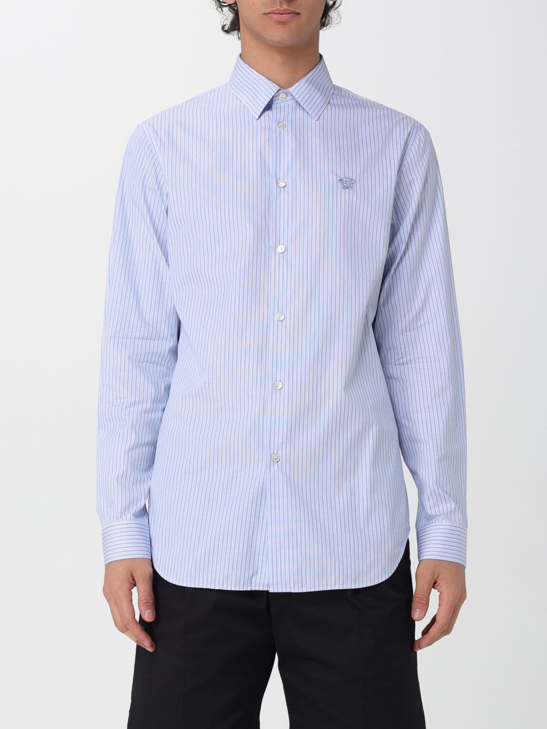Versace Shirt Men color Blue
