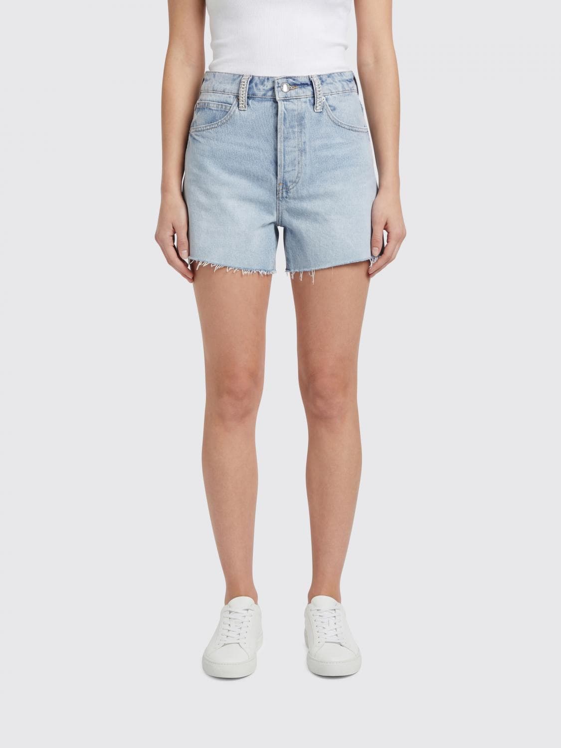 Alexander Wang Shorts Woman color Stone Washed