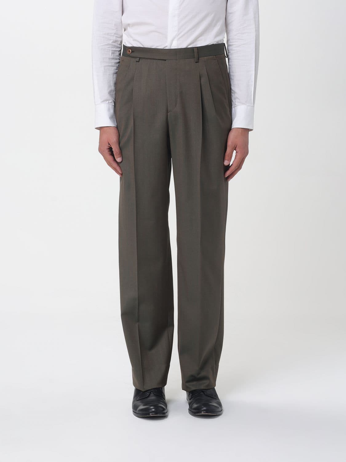 Brioni Pants Men color Kaki