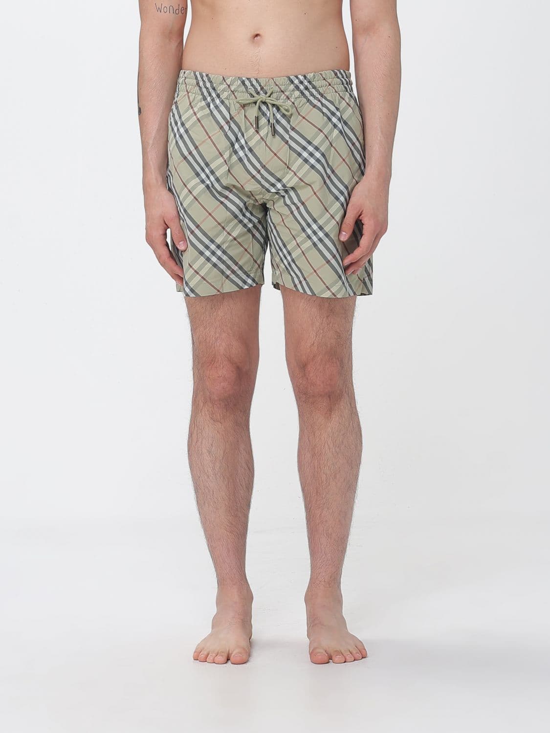 Burberry Swimsuit Men color Green