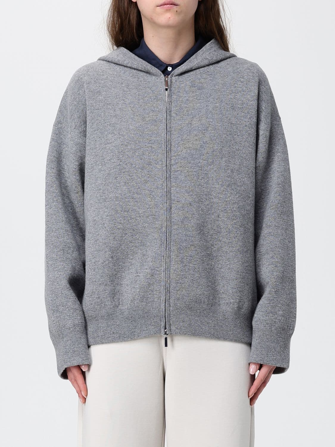 's Max Mara Sweatshirt Woman color Grey · L
