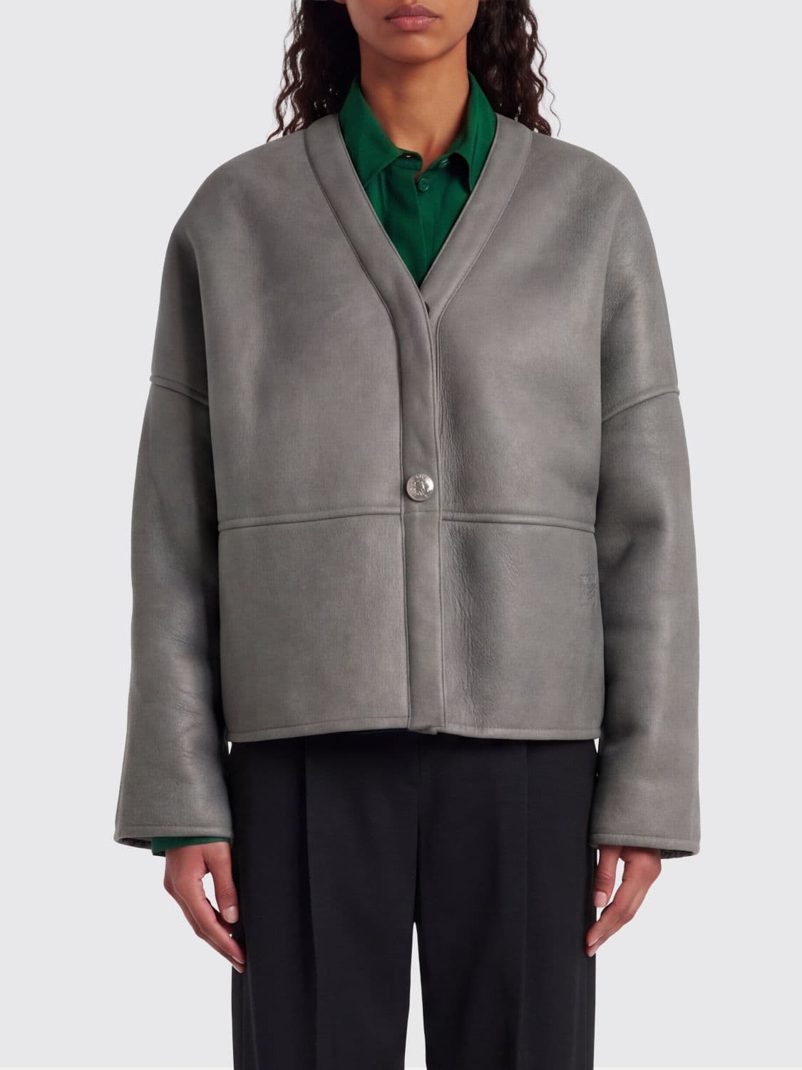 Loewe Jacket Woman color Grey