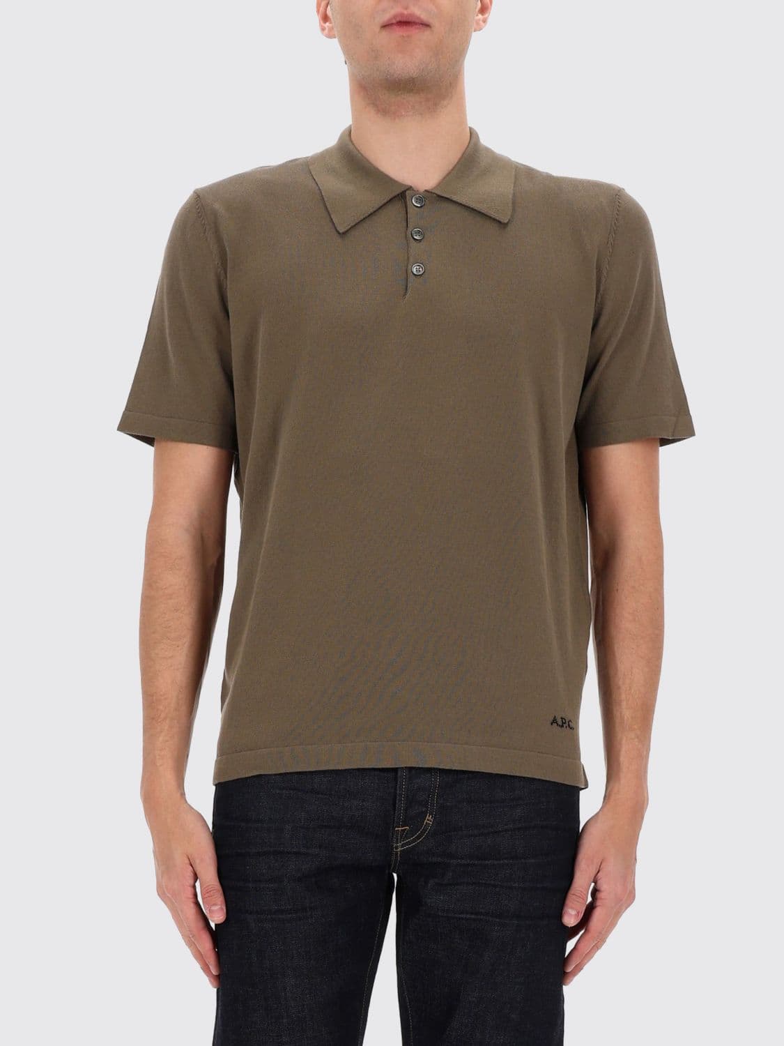 A.p.c. A. P.C. Polo Shirt Men color Green