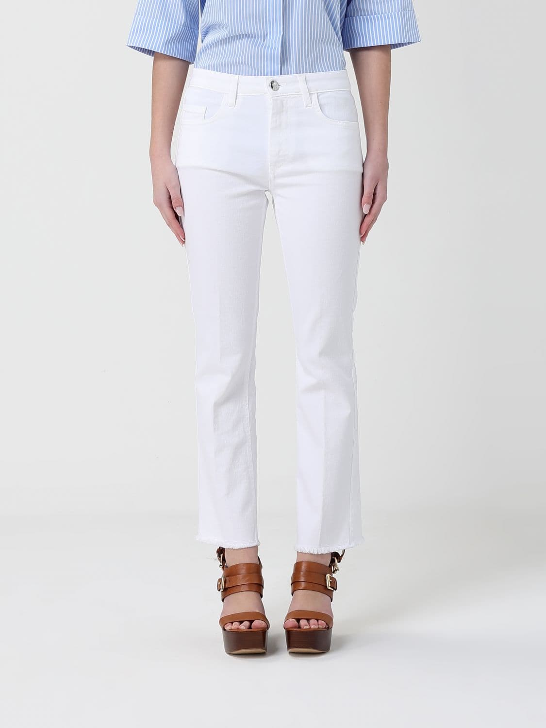 Fay Jeans Woman color White