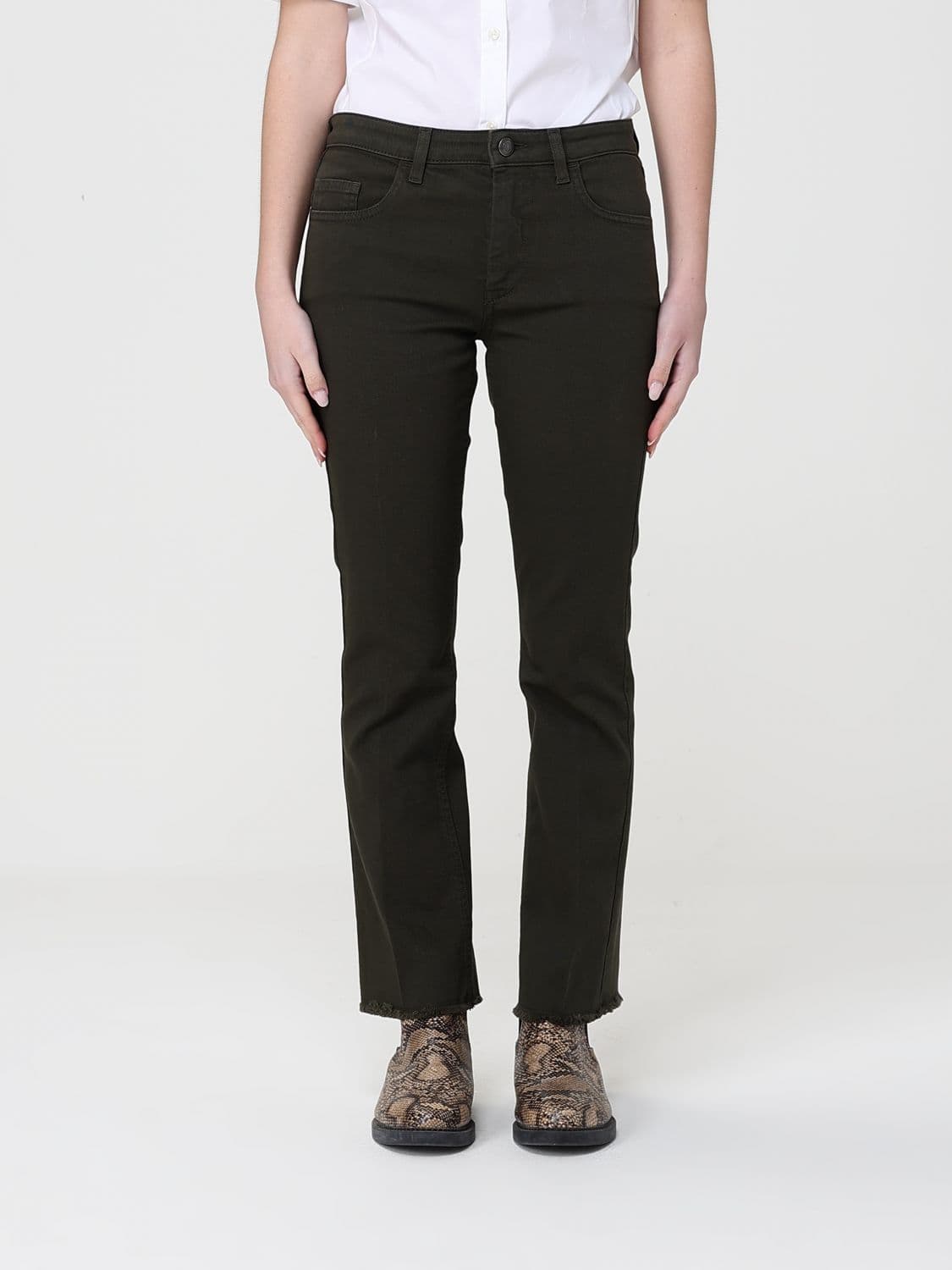 Fay Jeans Woman color Green