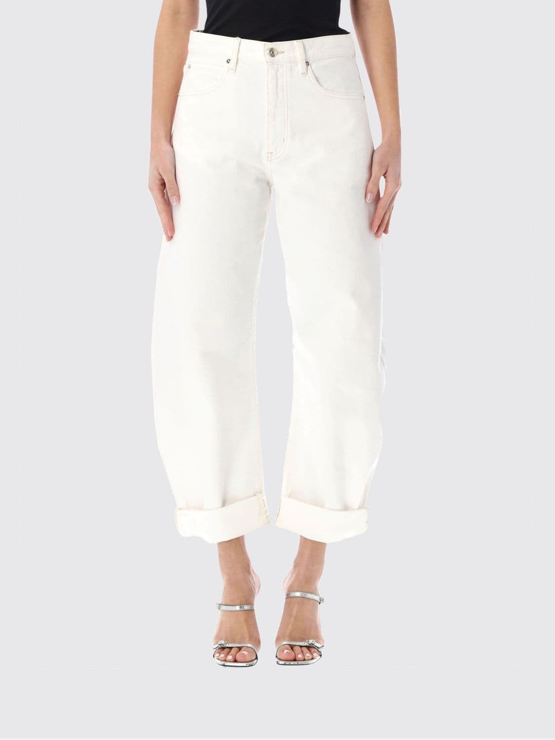 Frame Jeans Woman color White
