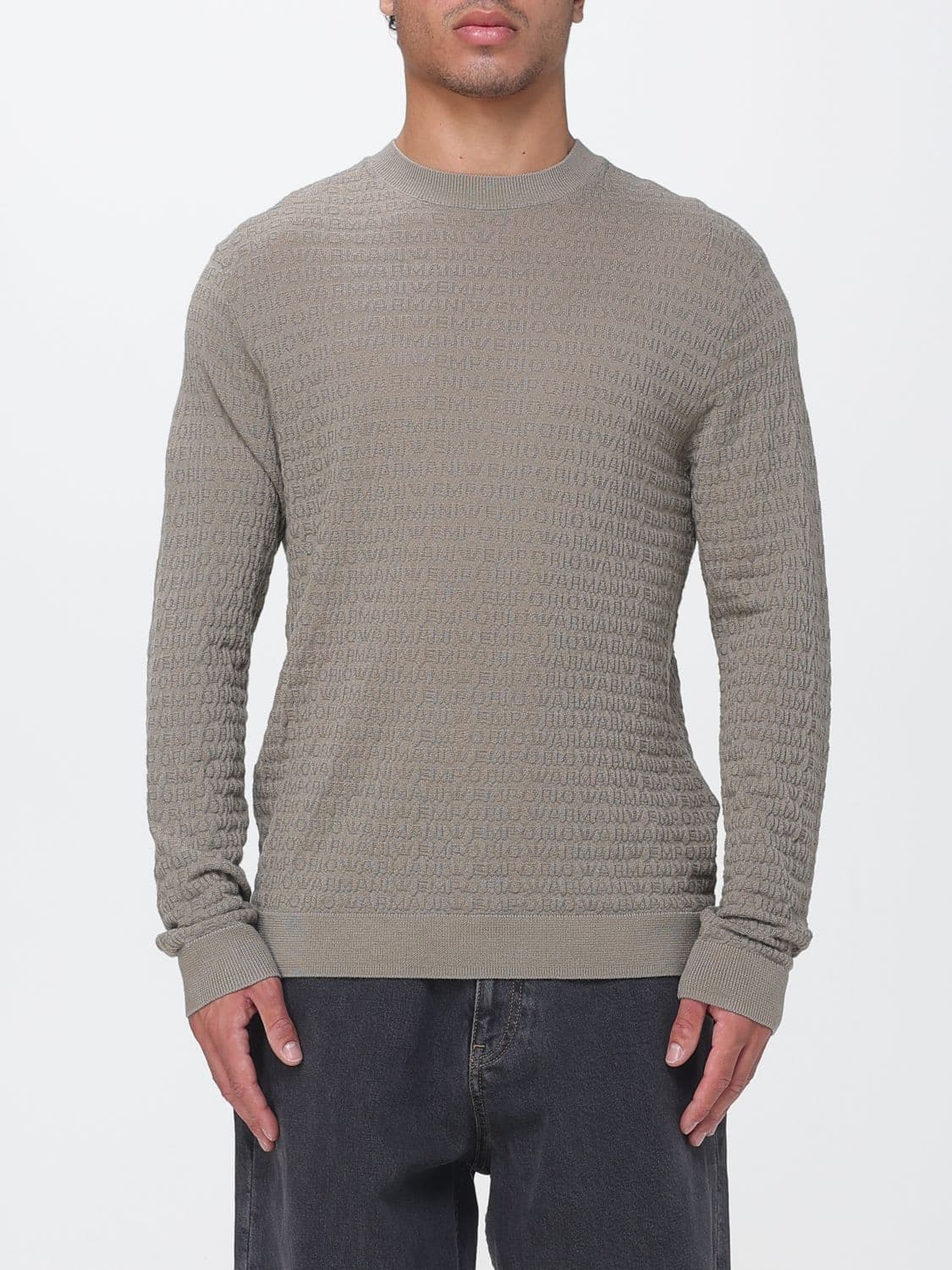Emporio Armani Sweater Men color Grey