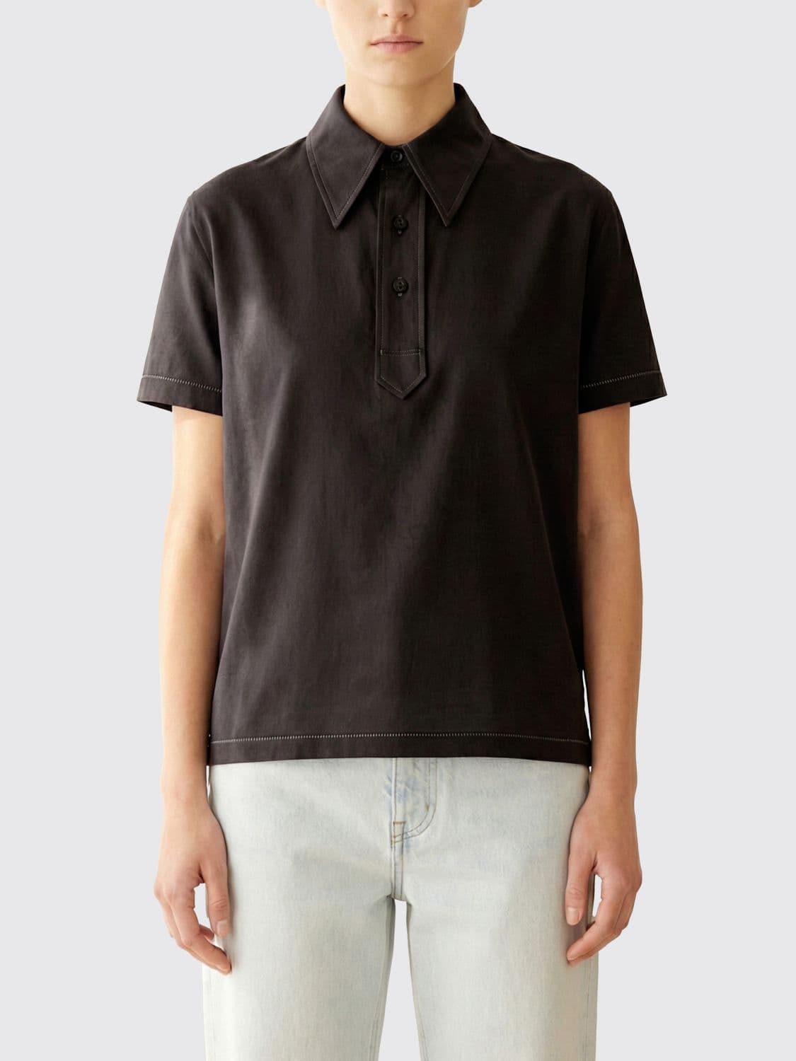 Maison Margiela Polo Shirt Woman color Black