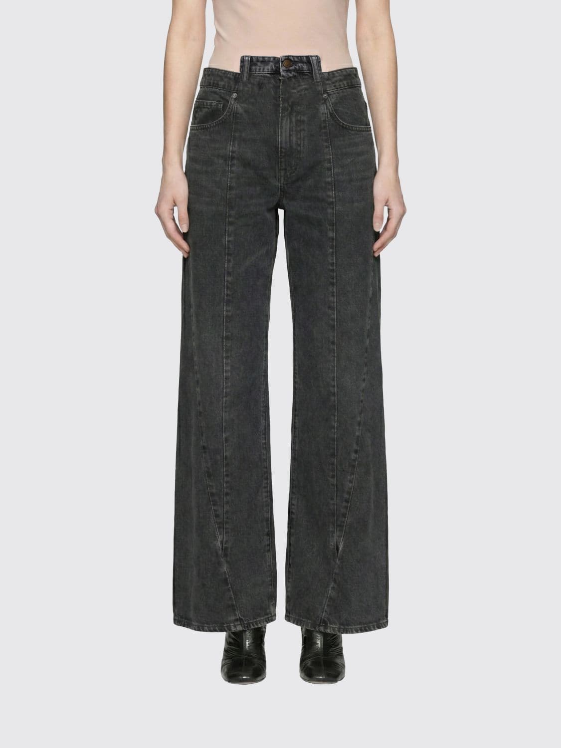 Maison Margiela Jeans Woman color Black