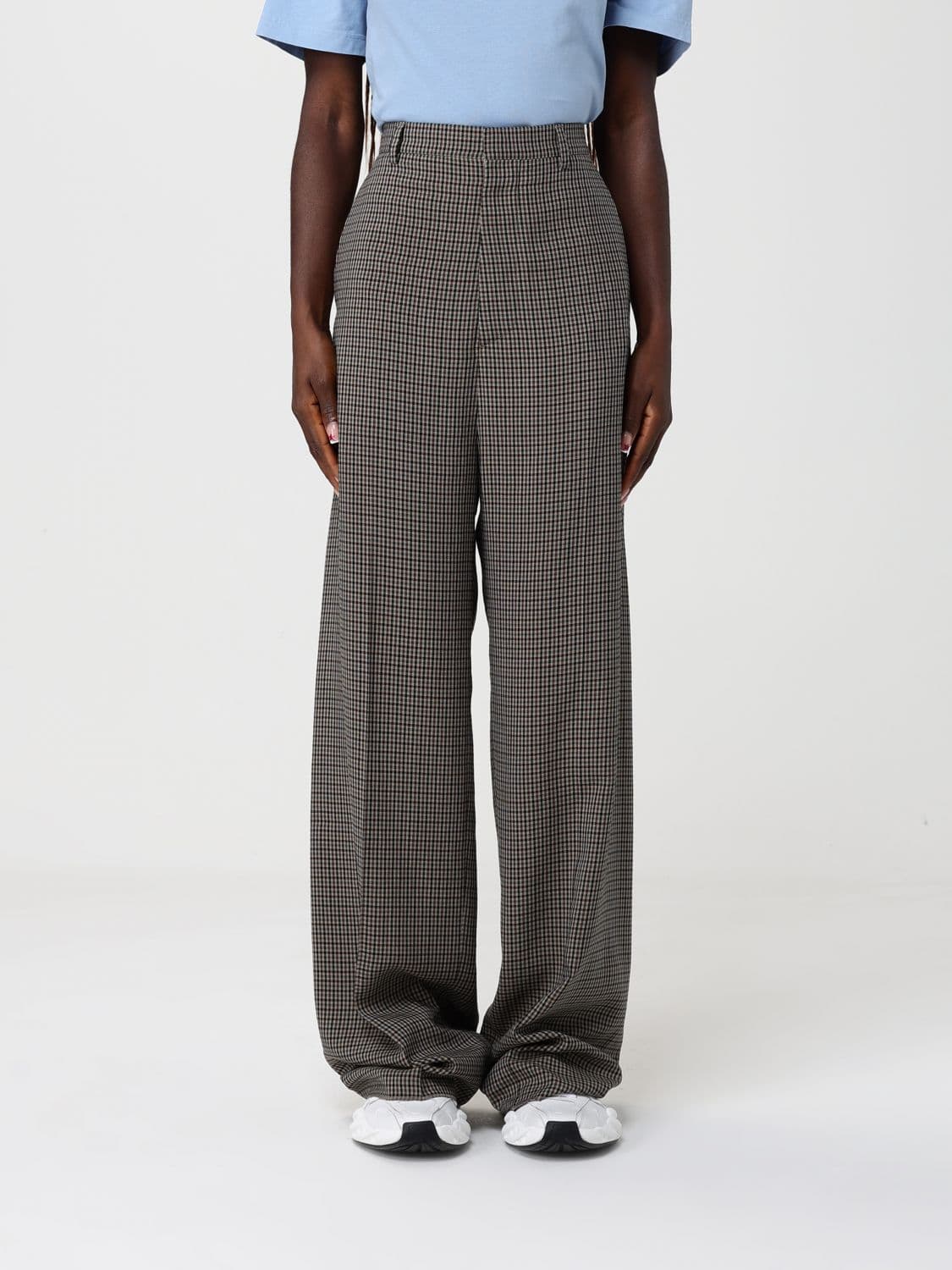 Balenciaga Pants Woman color Brown