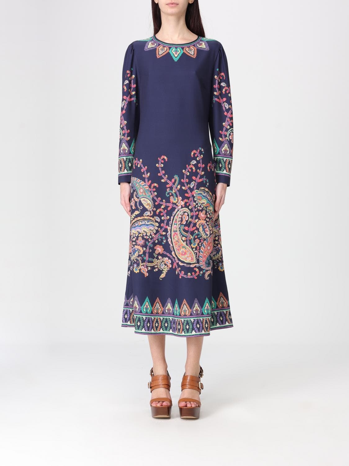 Etro Dress Woman color Blue