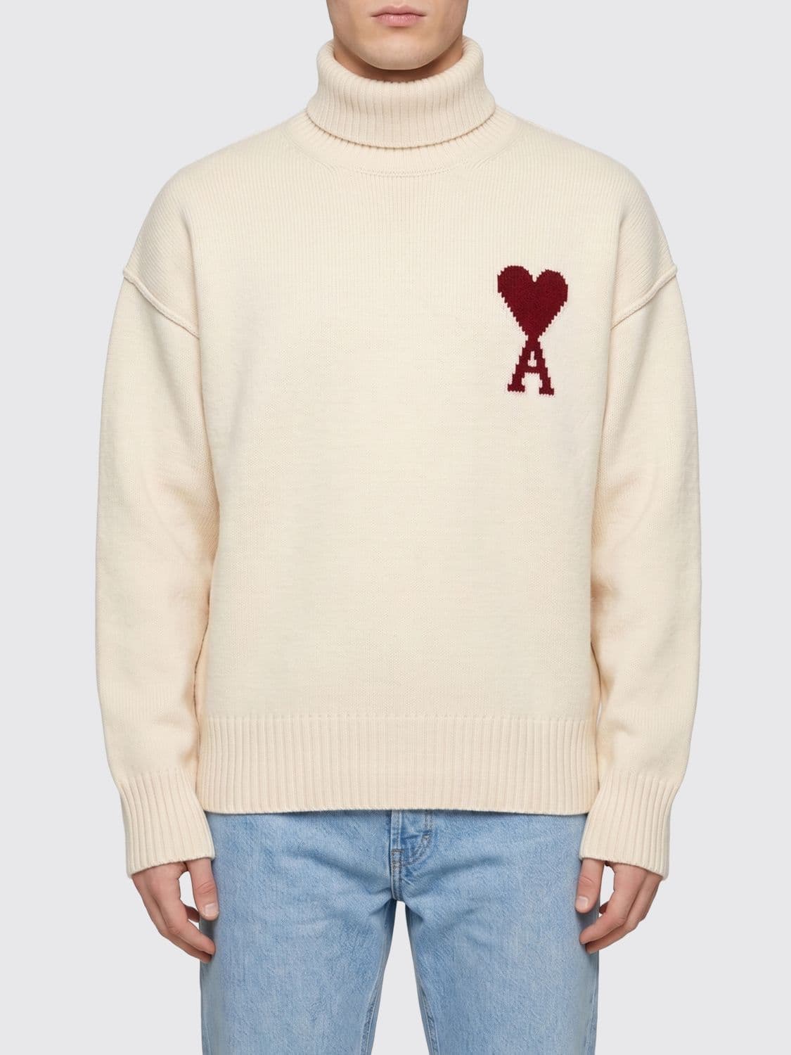 Ami Paris Sweater Men color White
