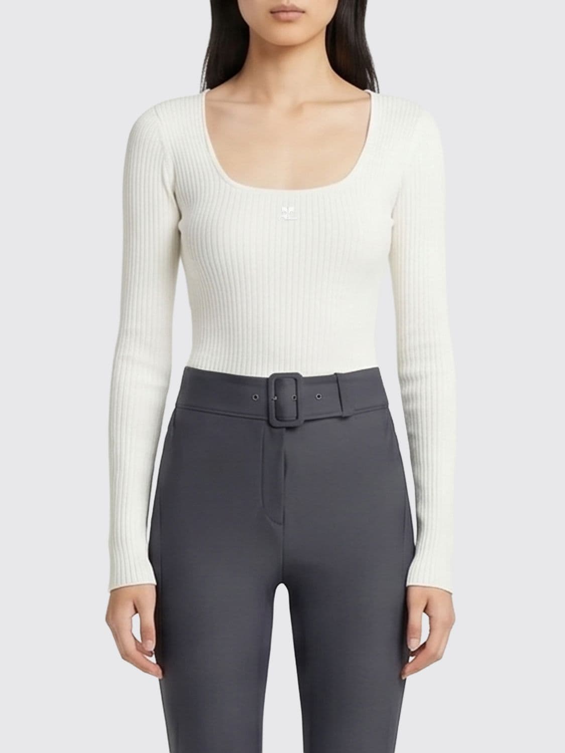 Courrèges Top Woman color White