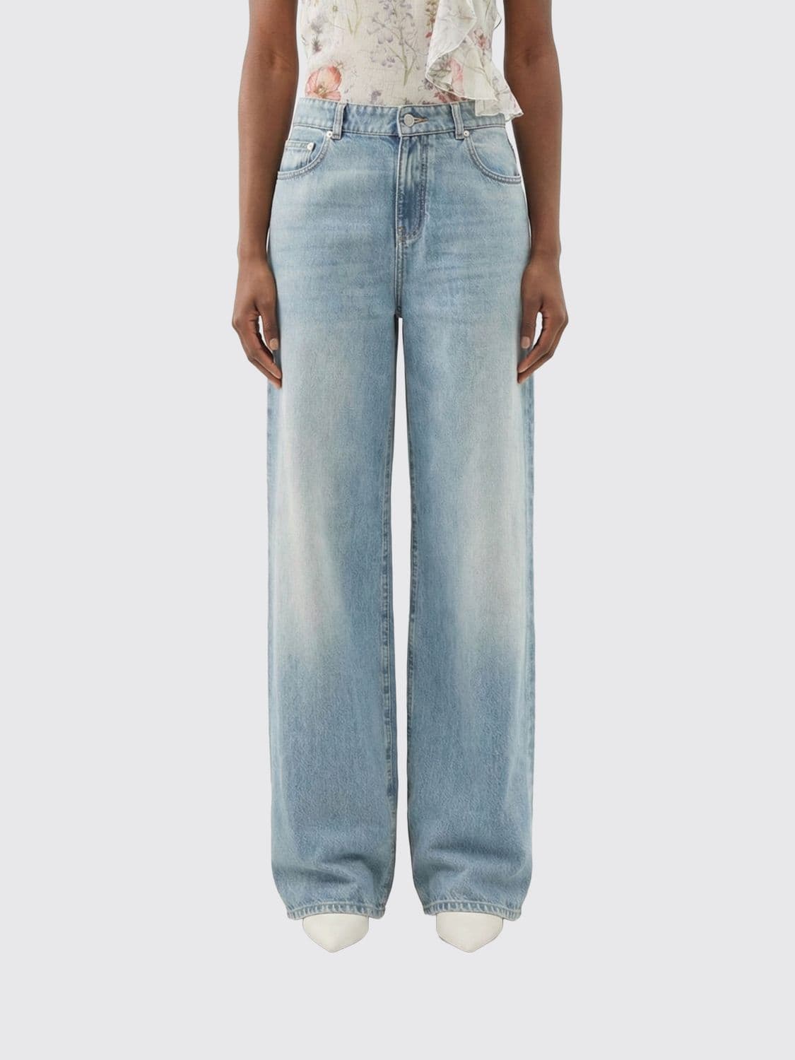 Mcqueen Jeans Woman color Denim