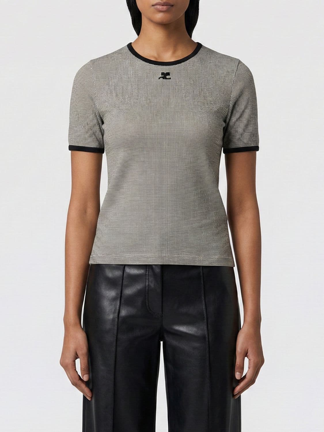 Courrèges T-Shirt Woman color Grey