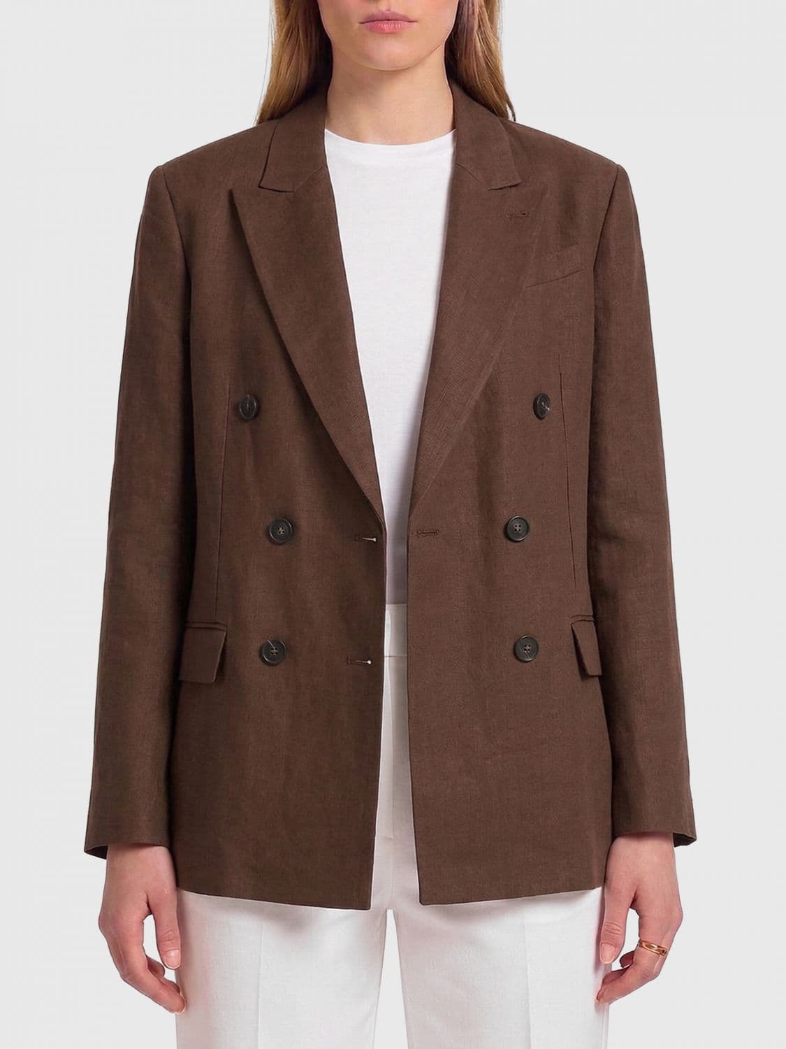 Brunello Cucinelli Jacket Woman color Brown