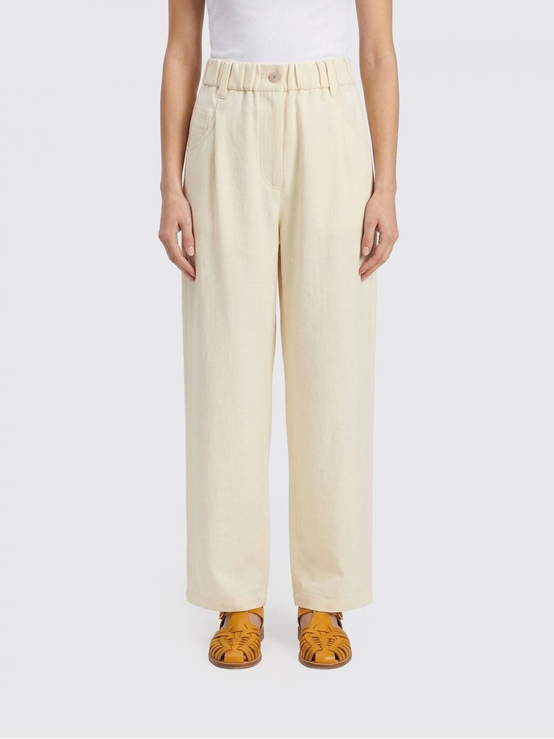 Brunello Cucinelli Pants Woman color White