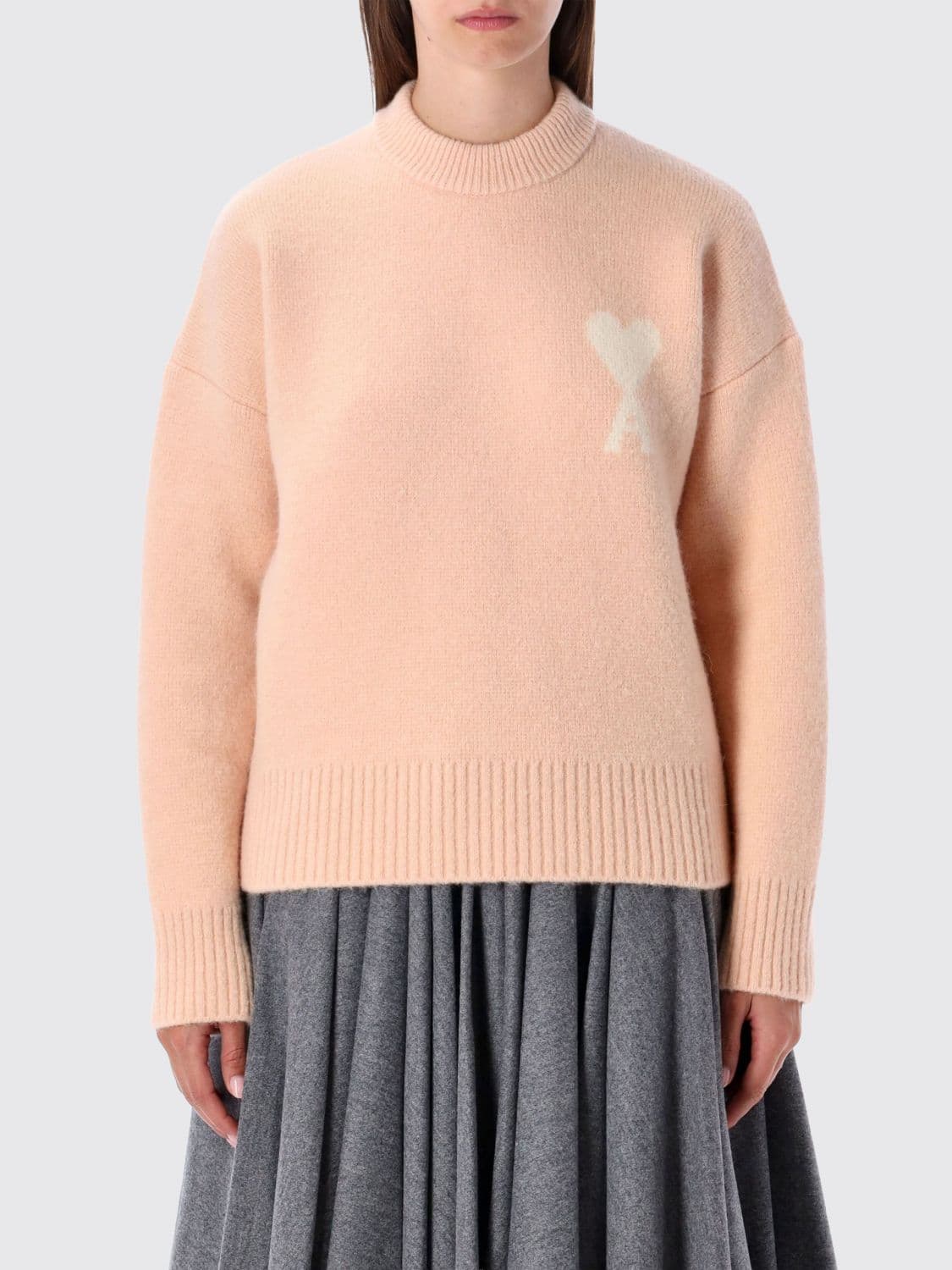 Ami Paris Sweater Men color Pink · L