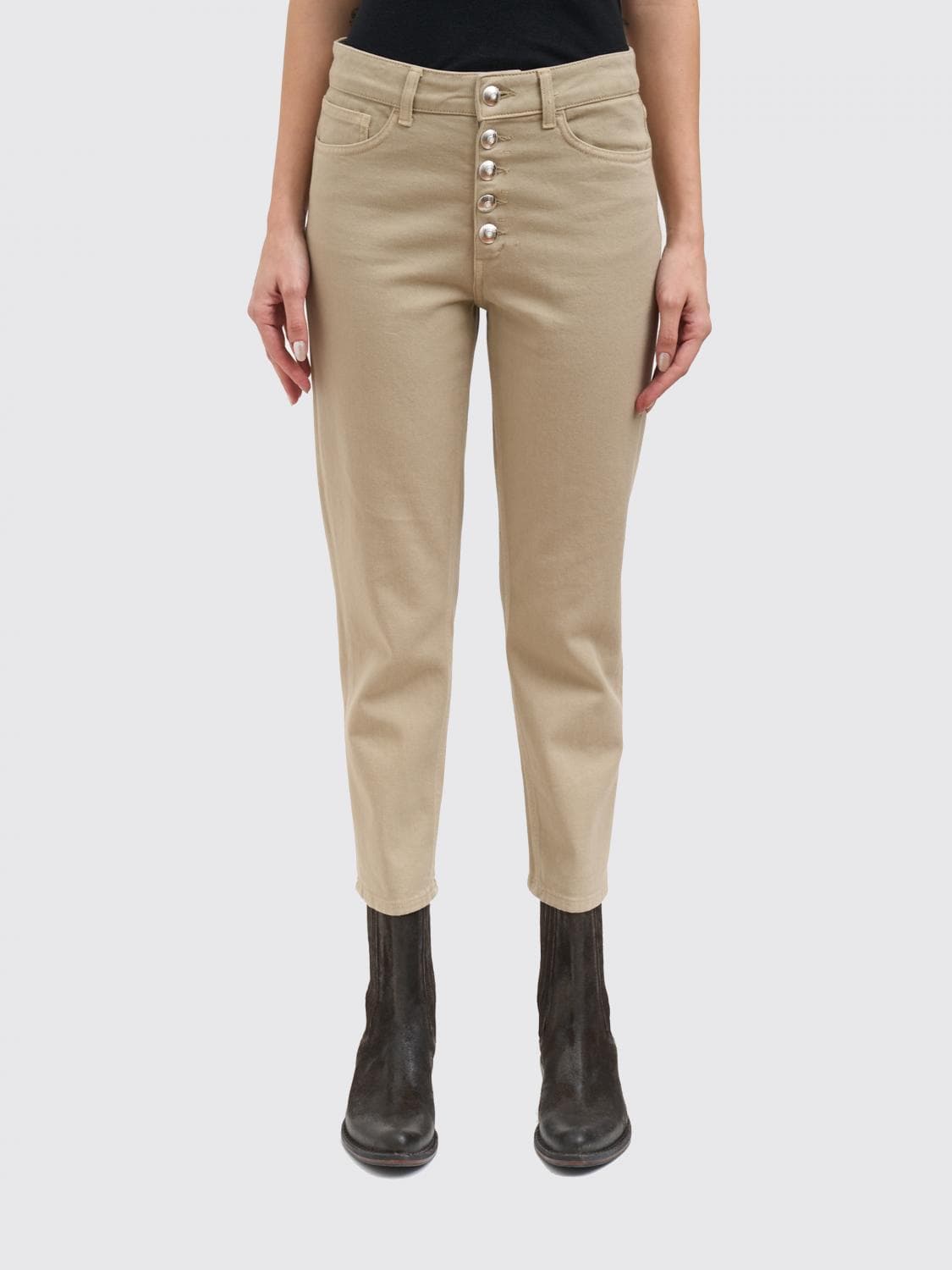 Dondup Jeans Woman color Beige