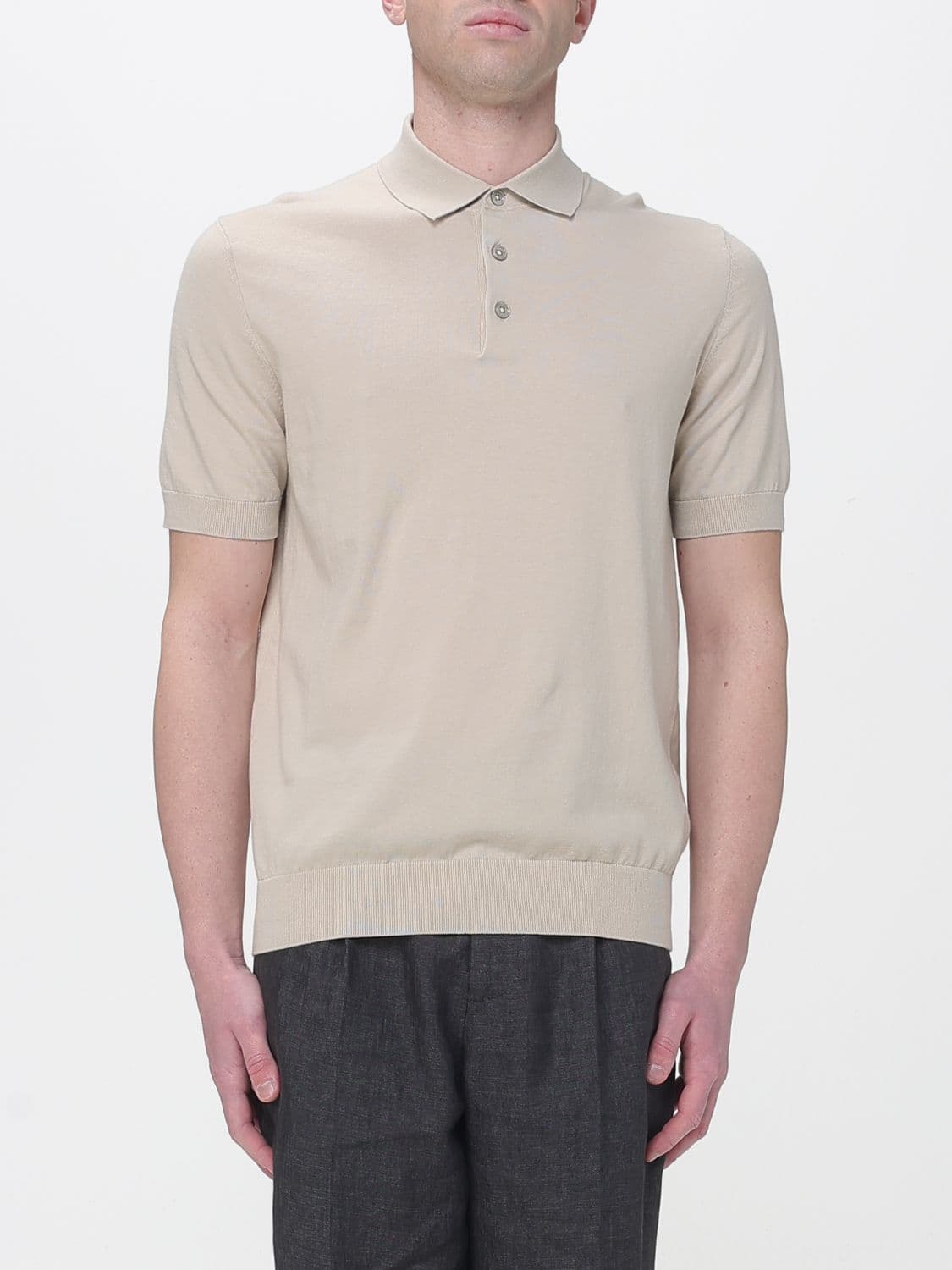 Paolo Pecora Polo Shirt Men color Beige