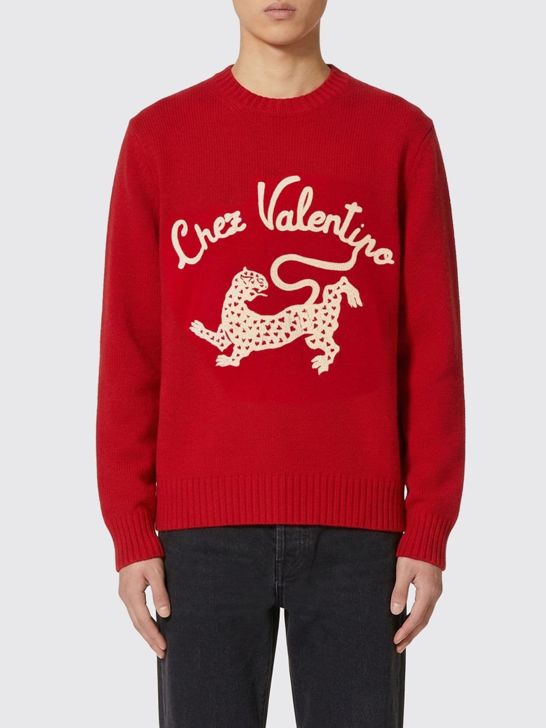 Valentino Sweater Men color Red