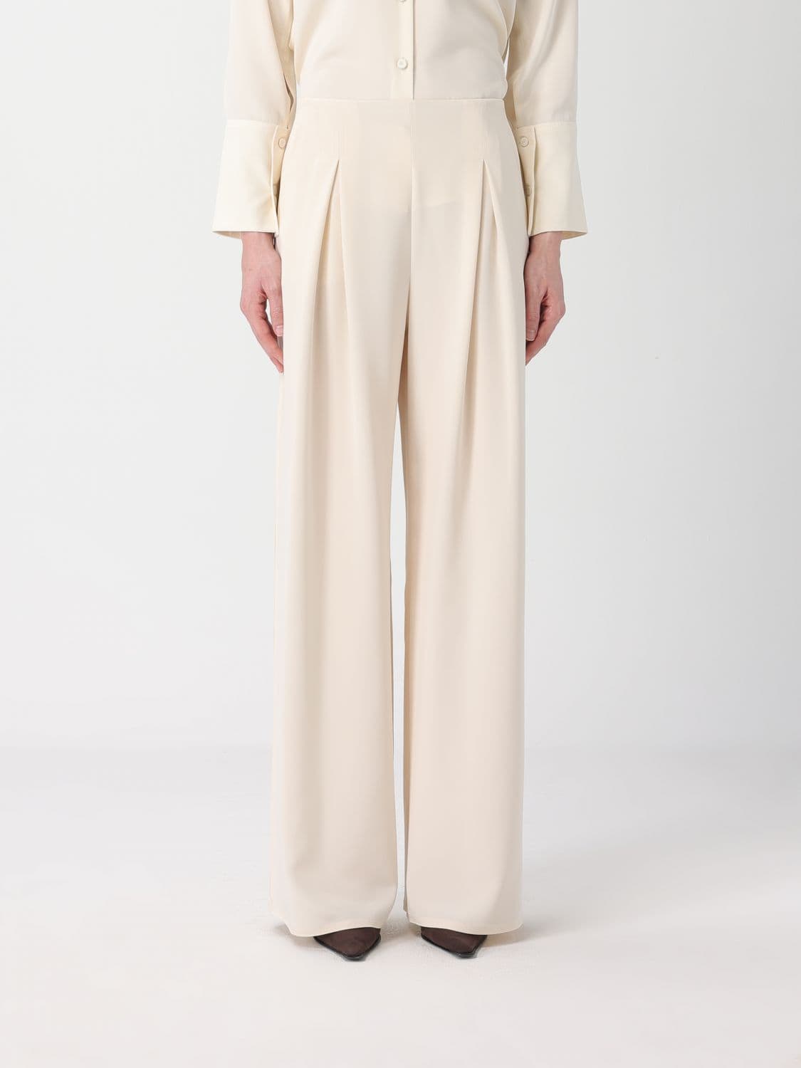 Max Mara Pure Pants Woman color White