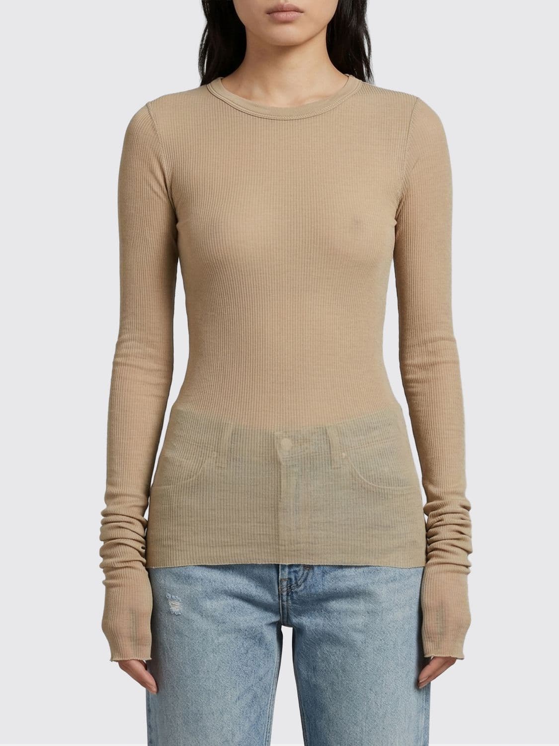 Rick Owens Sweater Woman color Beige