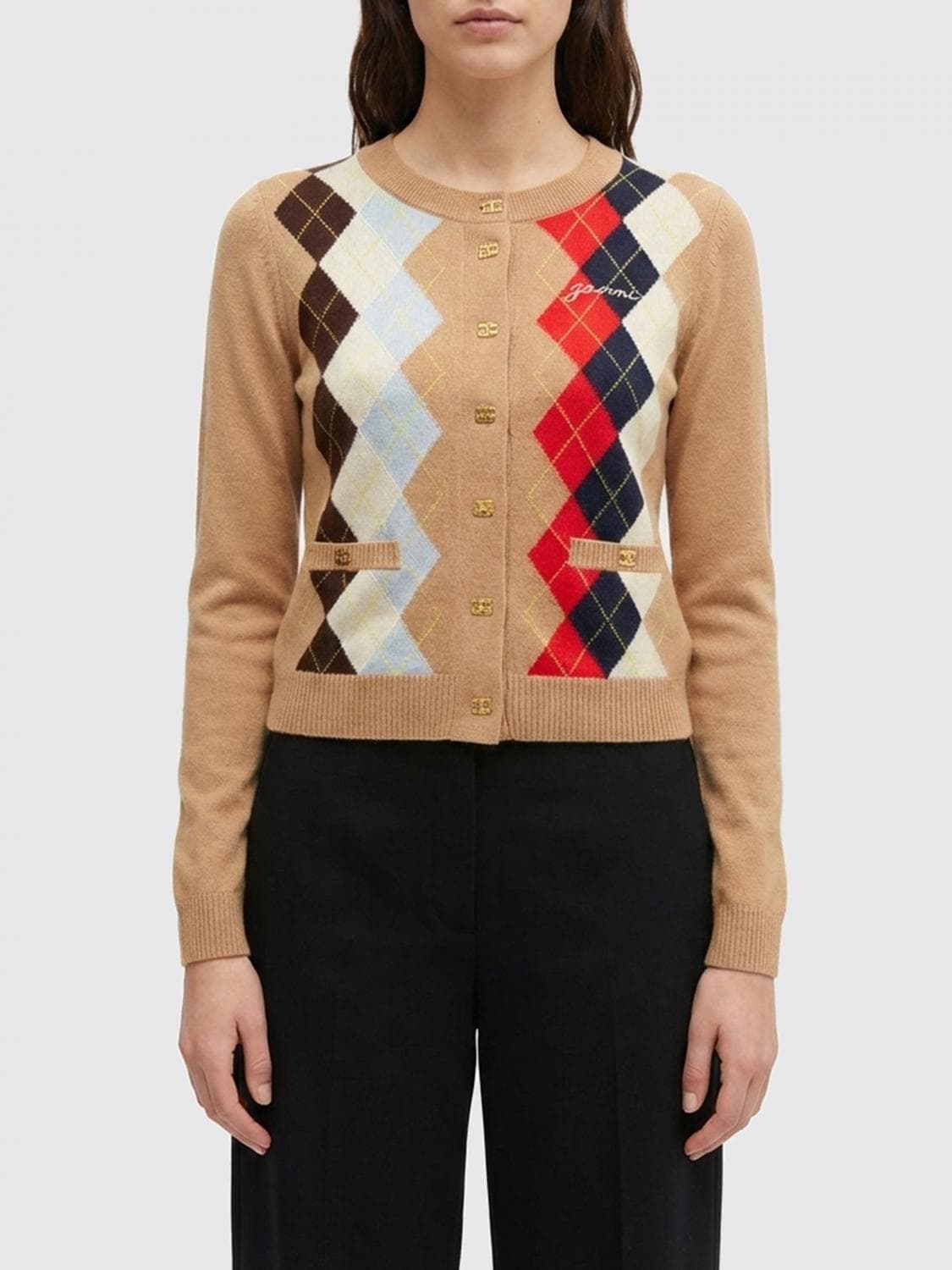 Ganni Sweater Woman color Beige · XS