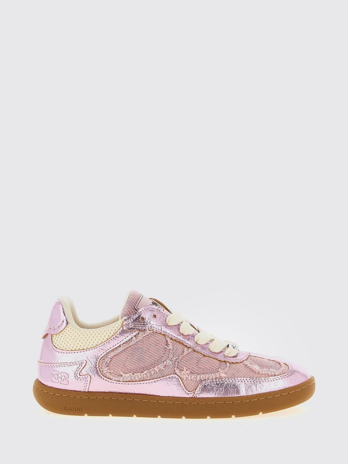 Ganni Sneakers Woman color Pink