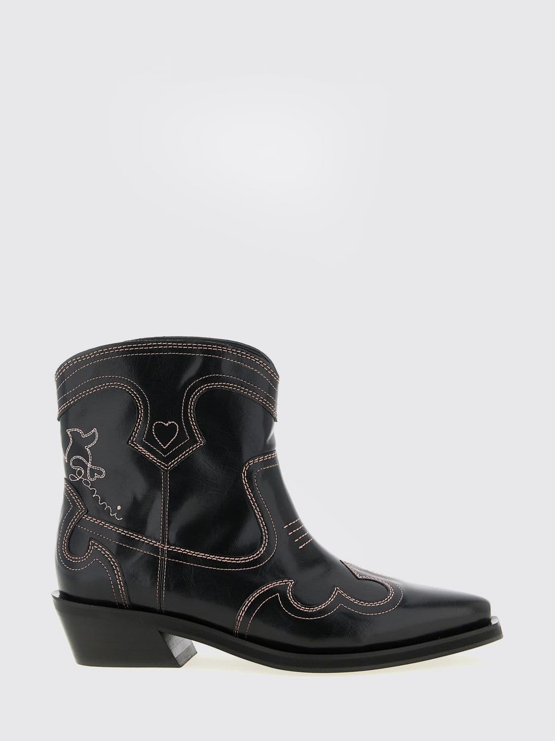 Ganni Boots Woman color Black