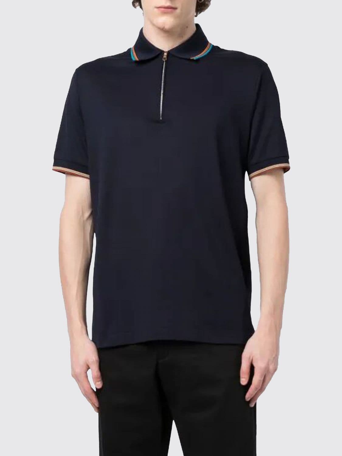 Paul Smith Polo Shirt Men color Blue