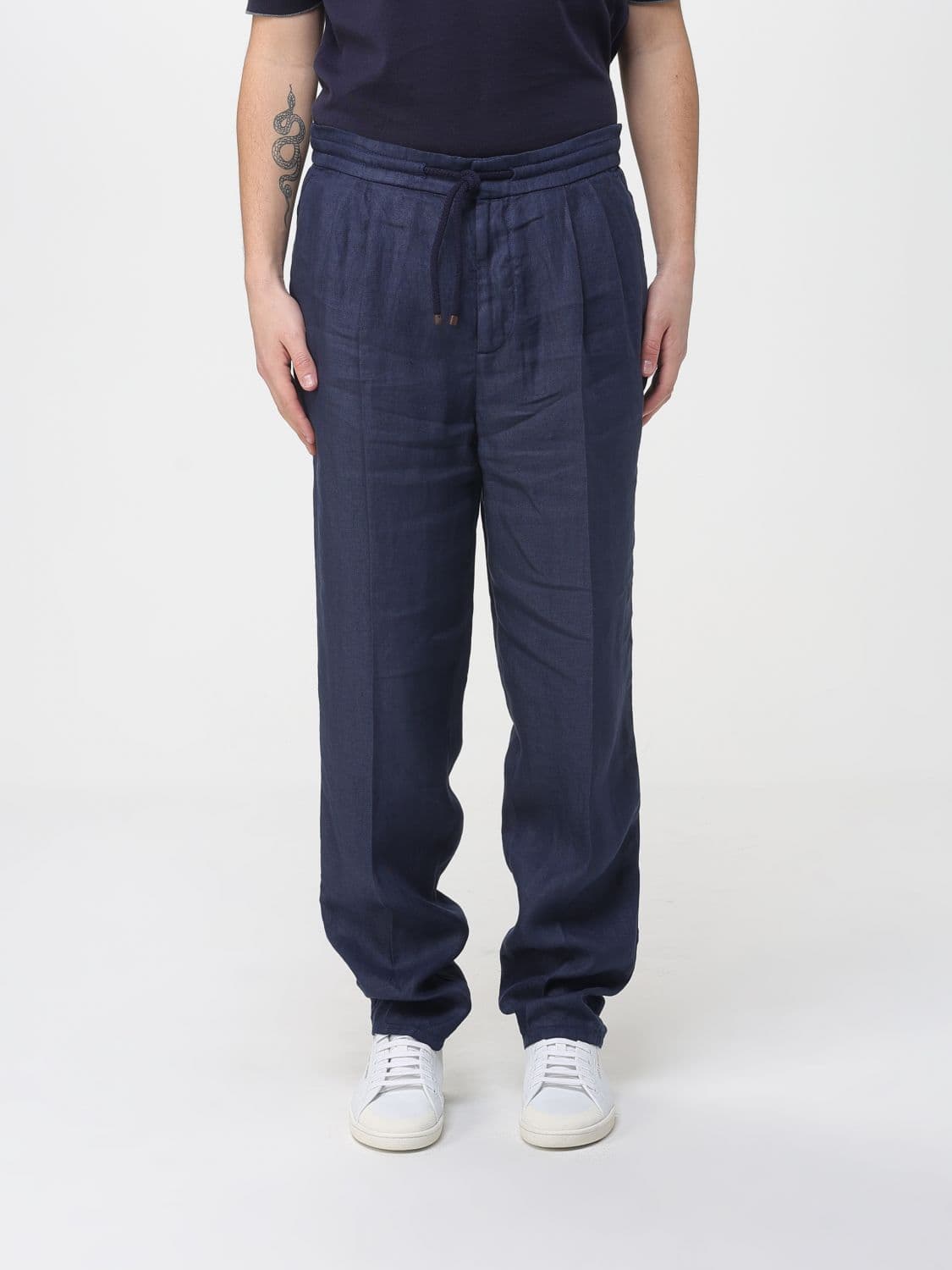 Brunello Cucinelli Pants Men color Blue