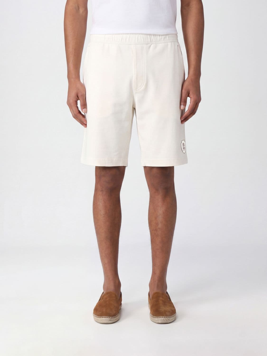 Brunello Cucinelli Shorts Men color Yellow Cream