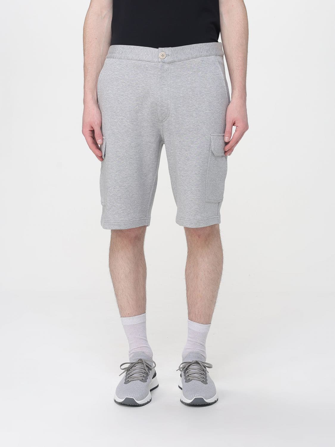 Brunello Cucinelli Shorts Men color Grey