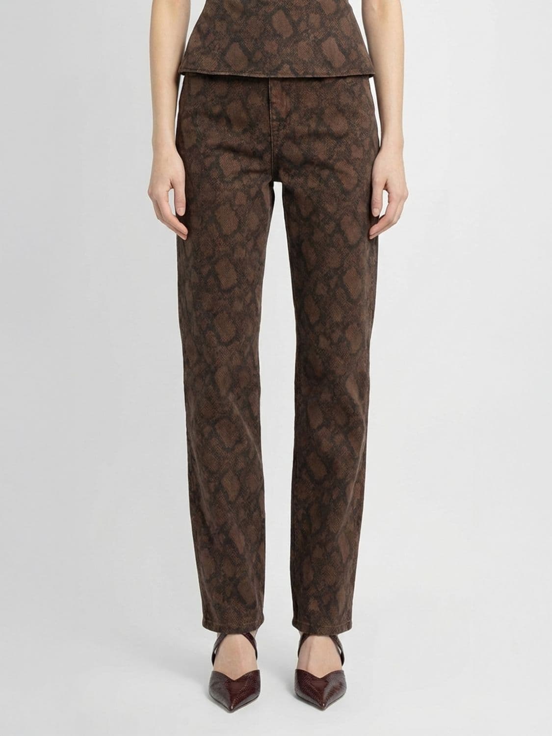 Rotate Jeans Woman color Brown