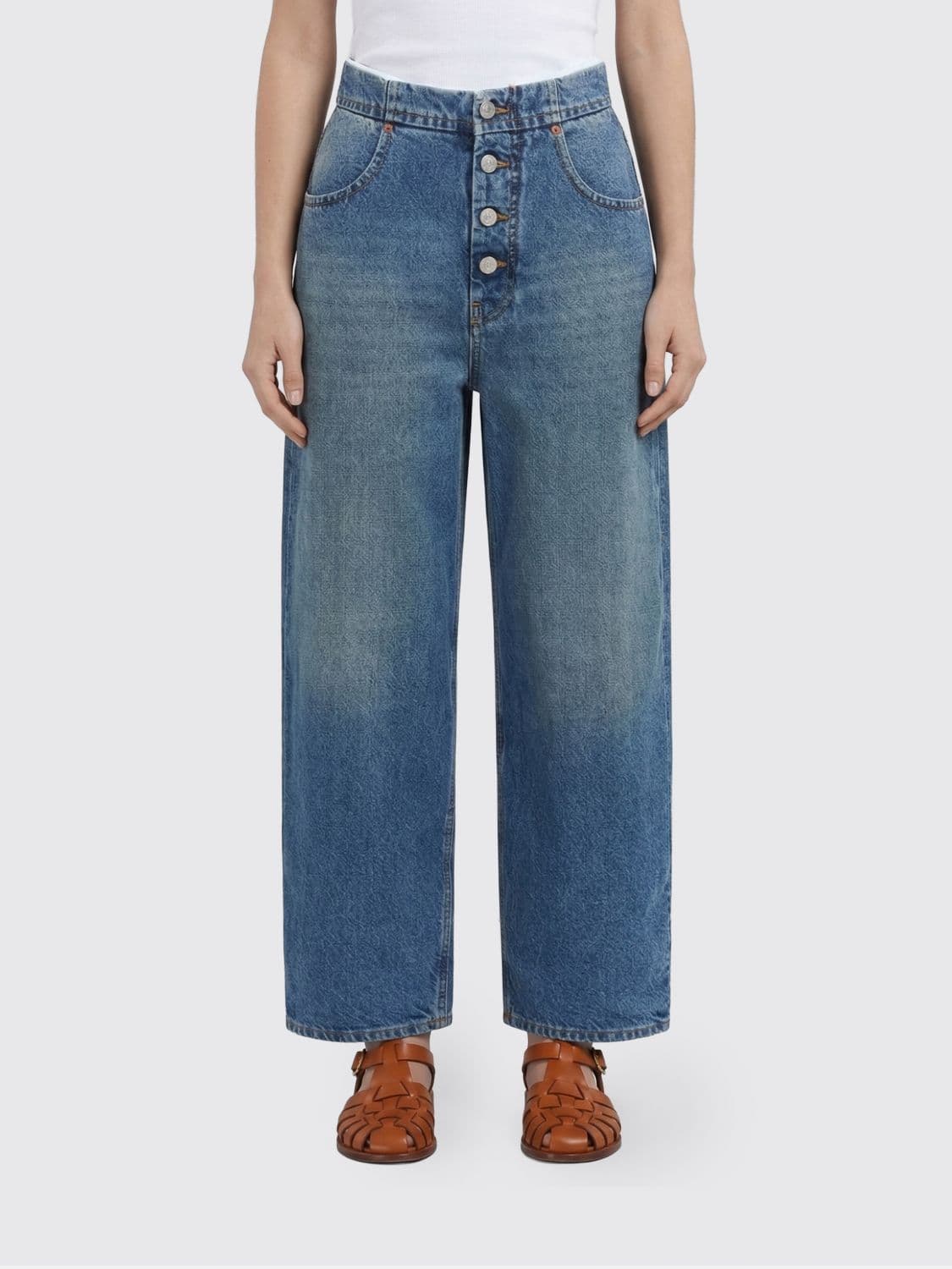 Mm6 Maison Margiela Jeans Woman color Blue