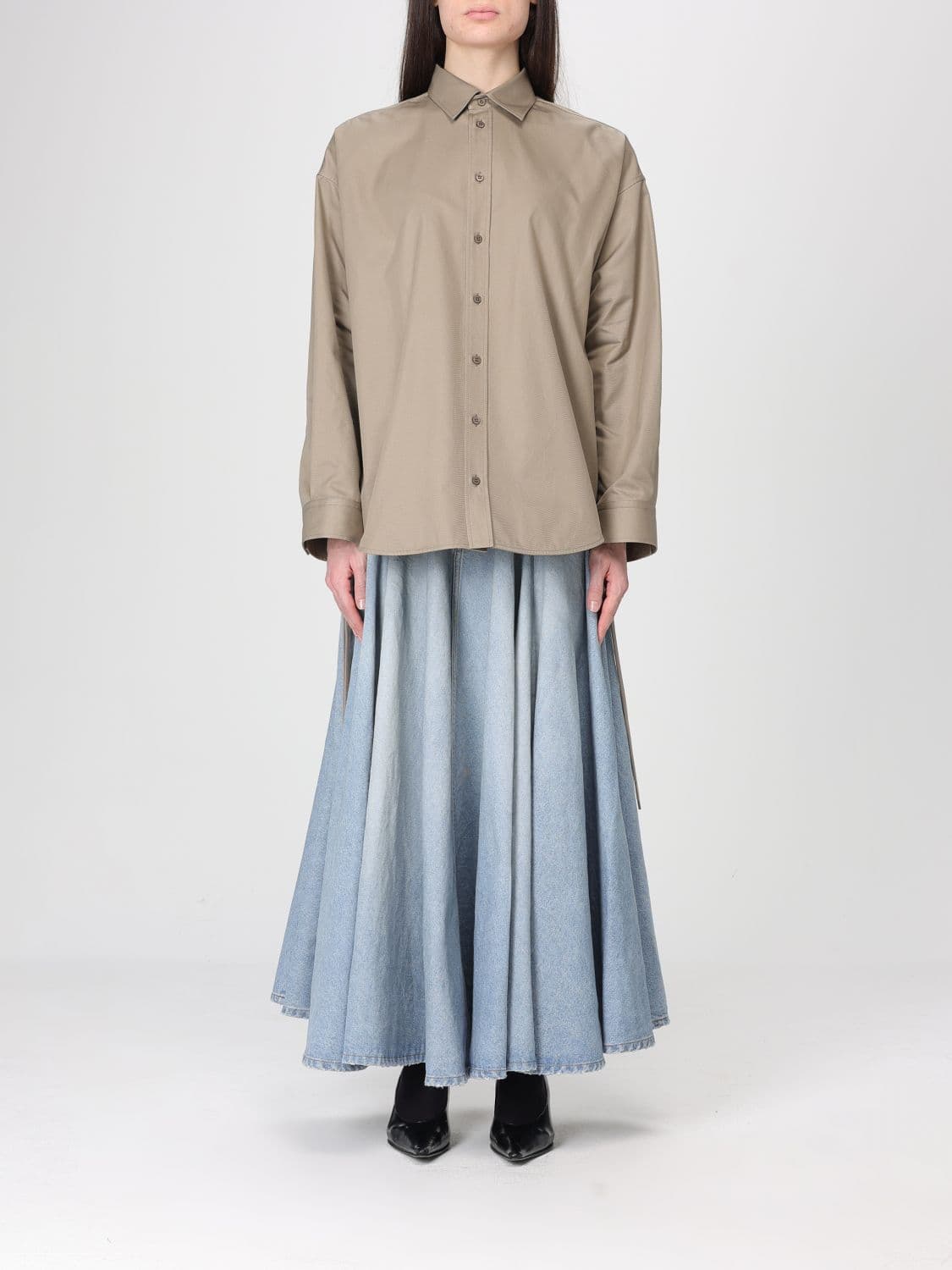 Balenciaga Shirt Woman color Sand