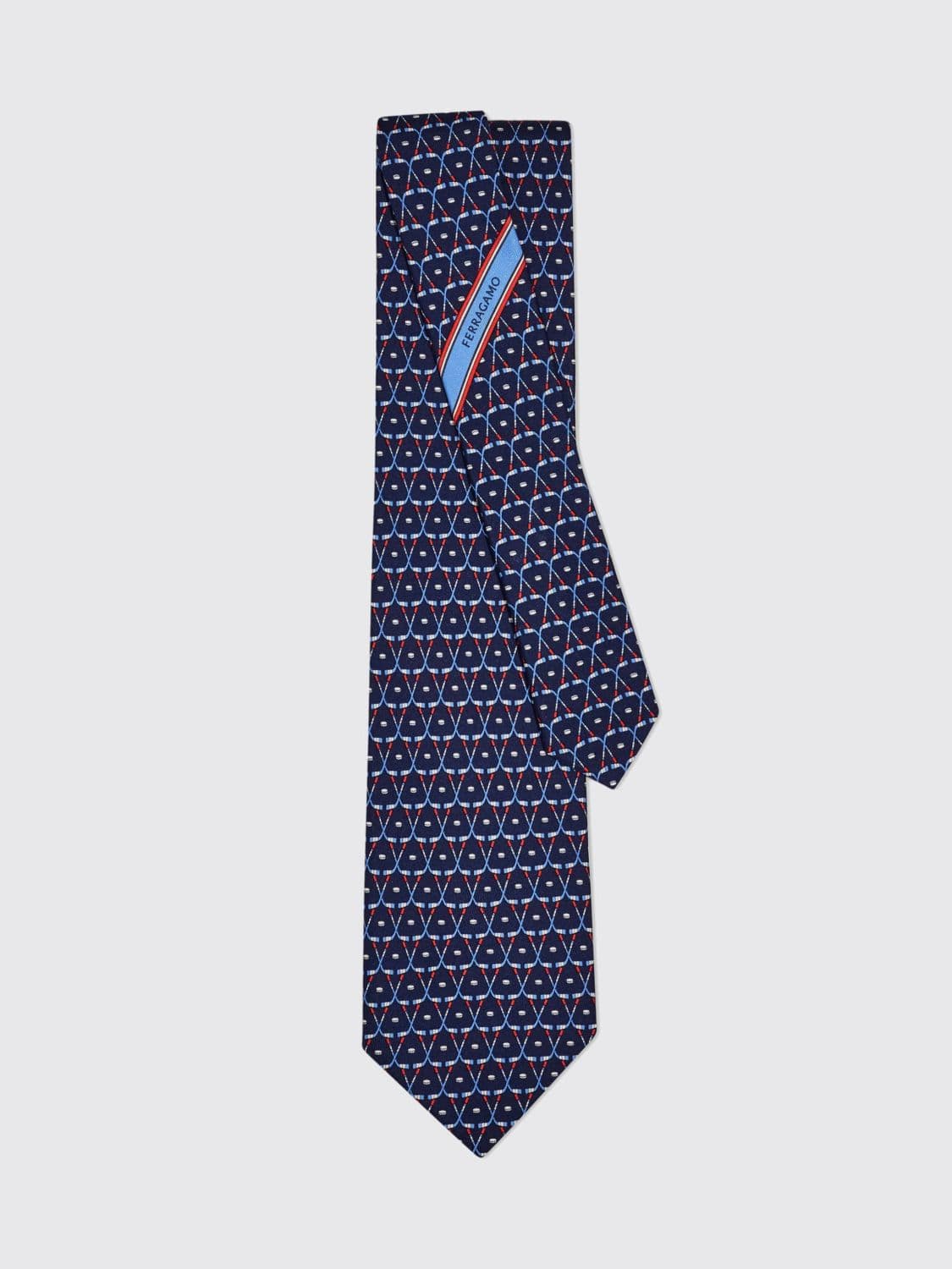 Ferragamo Tie Men color Blue