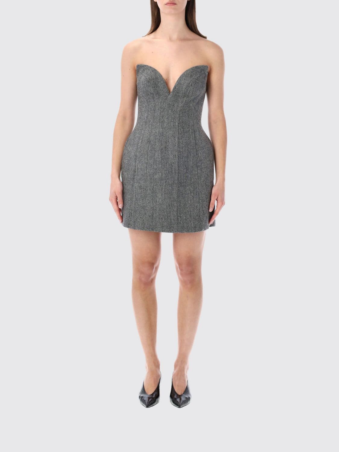 Self-Portrait Dress Woman color Grey