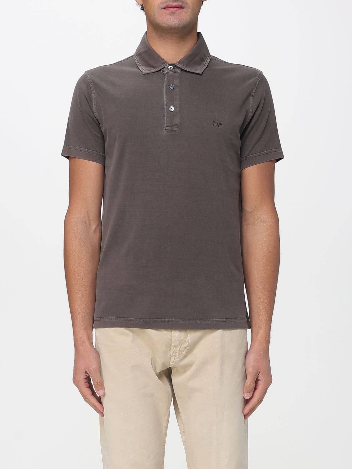 Fay Polo Shirt Men color Brown